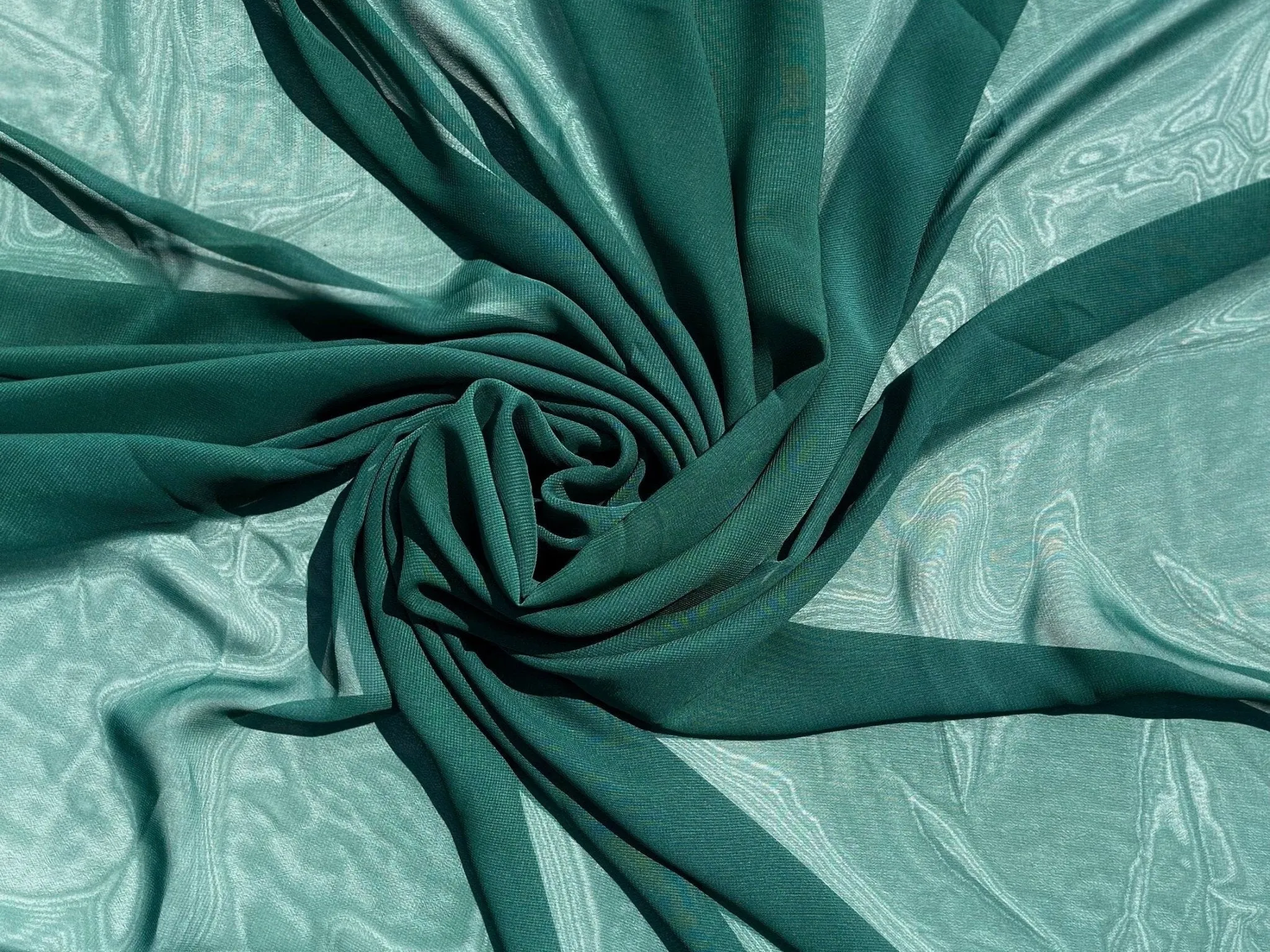 Green Chiffon Fabric