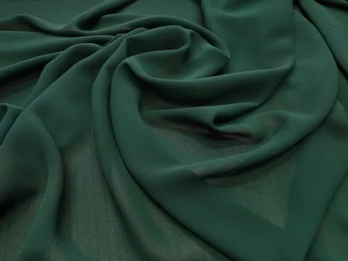 Green Chiffon Fabric