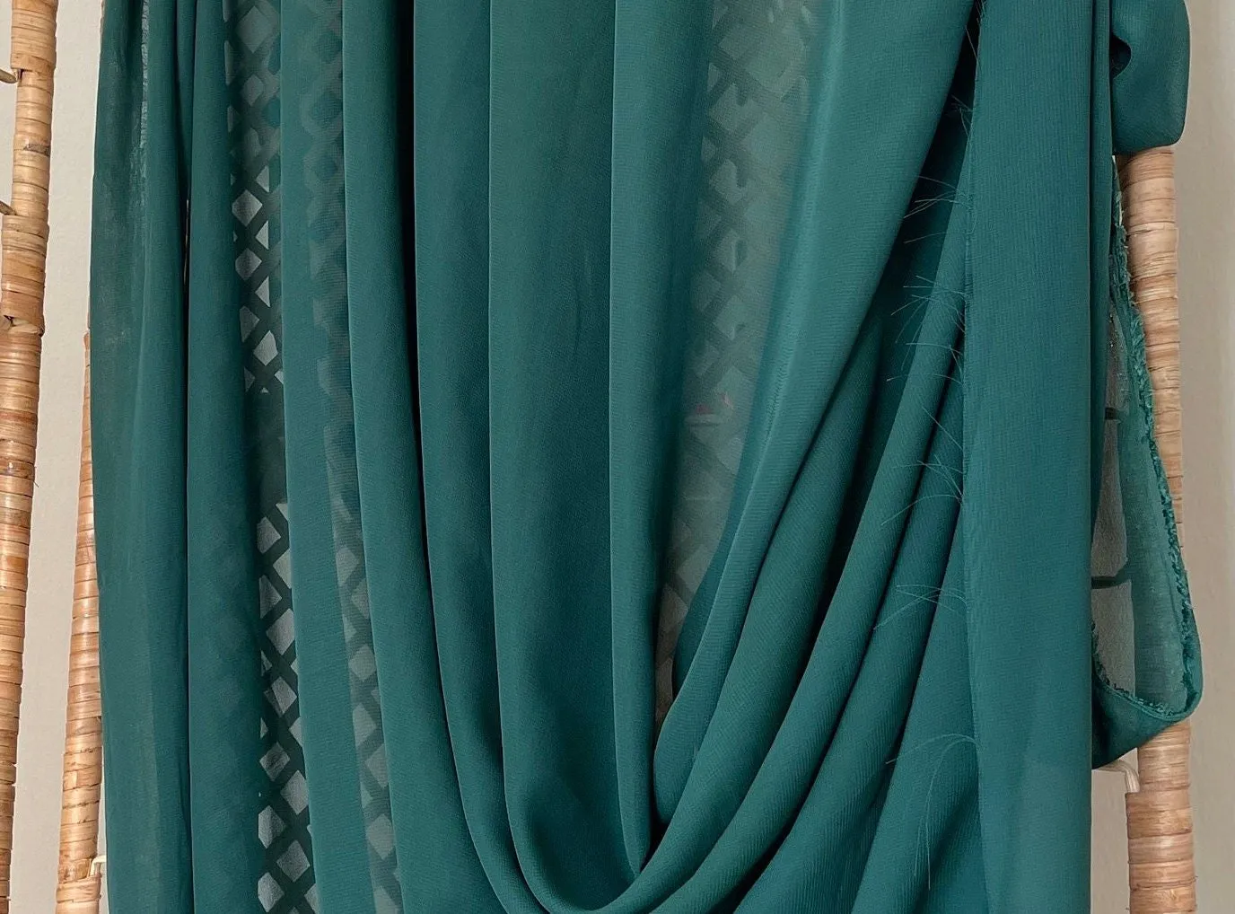Green Chiffon Fabric