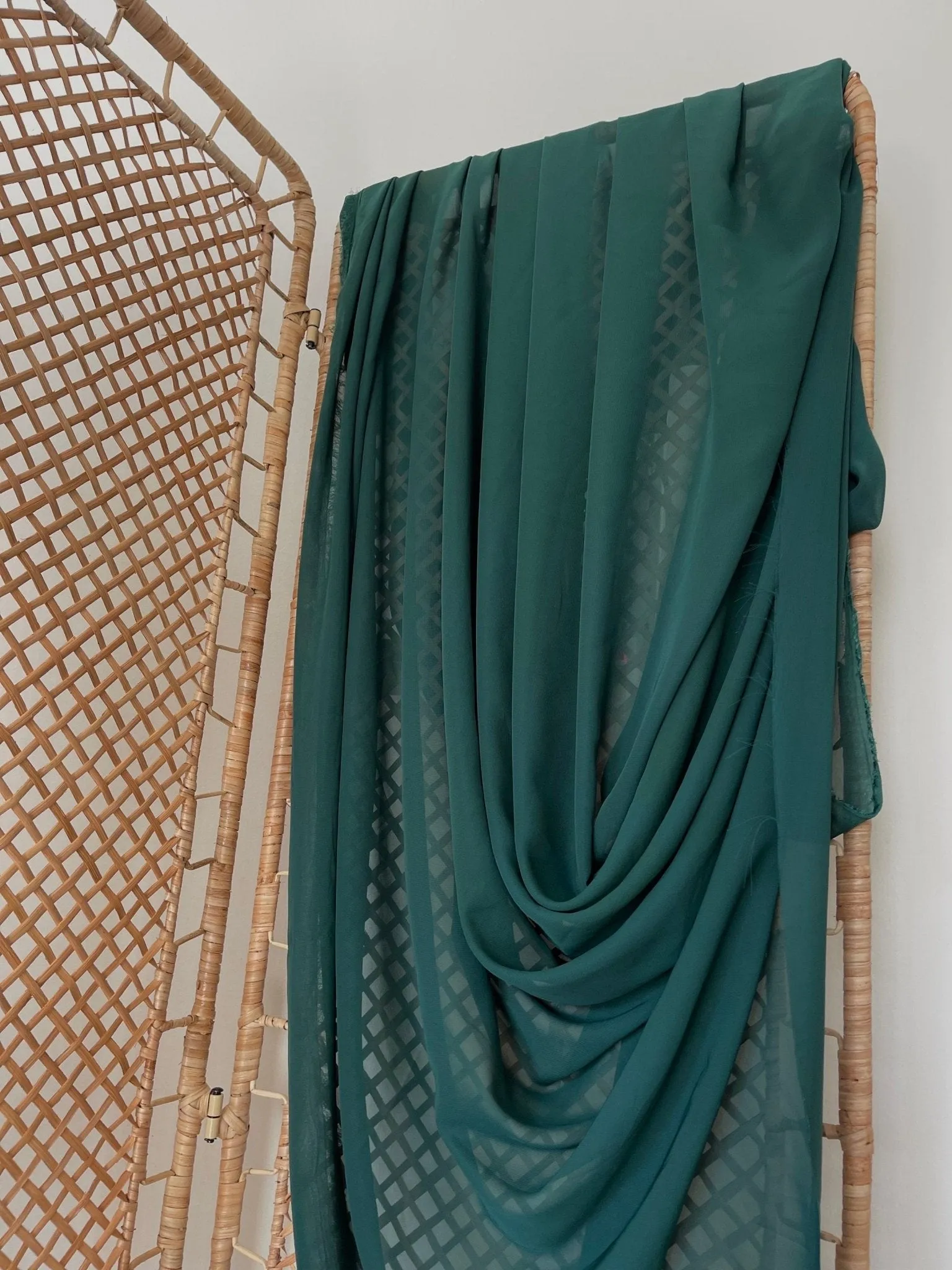 Green Chiffon Fabric