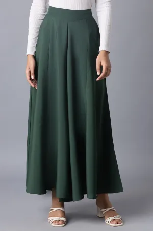 Green Flared Palazzo