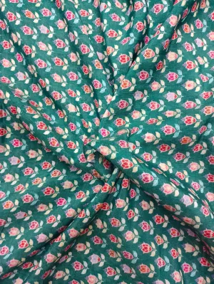 Handloom Pure Silk Soft Chanderi Digital Printed Fabric