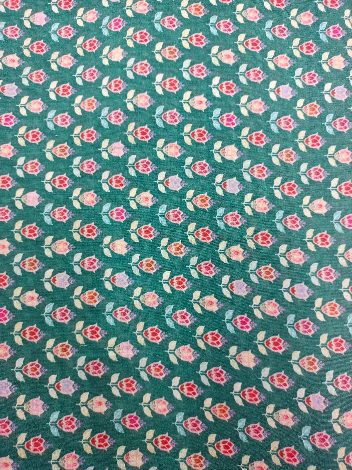 Handloom Pure Silk Soft Chanderi Digital Printed Fabric