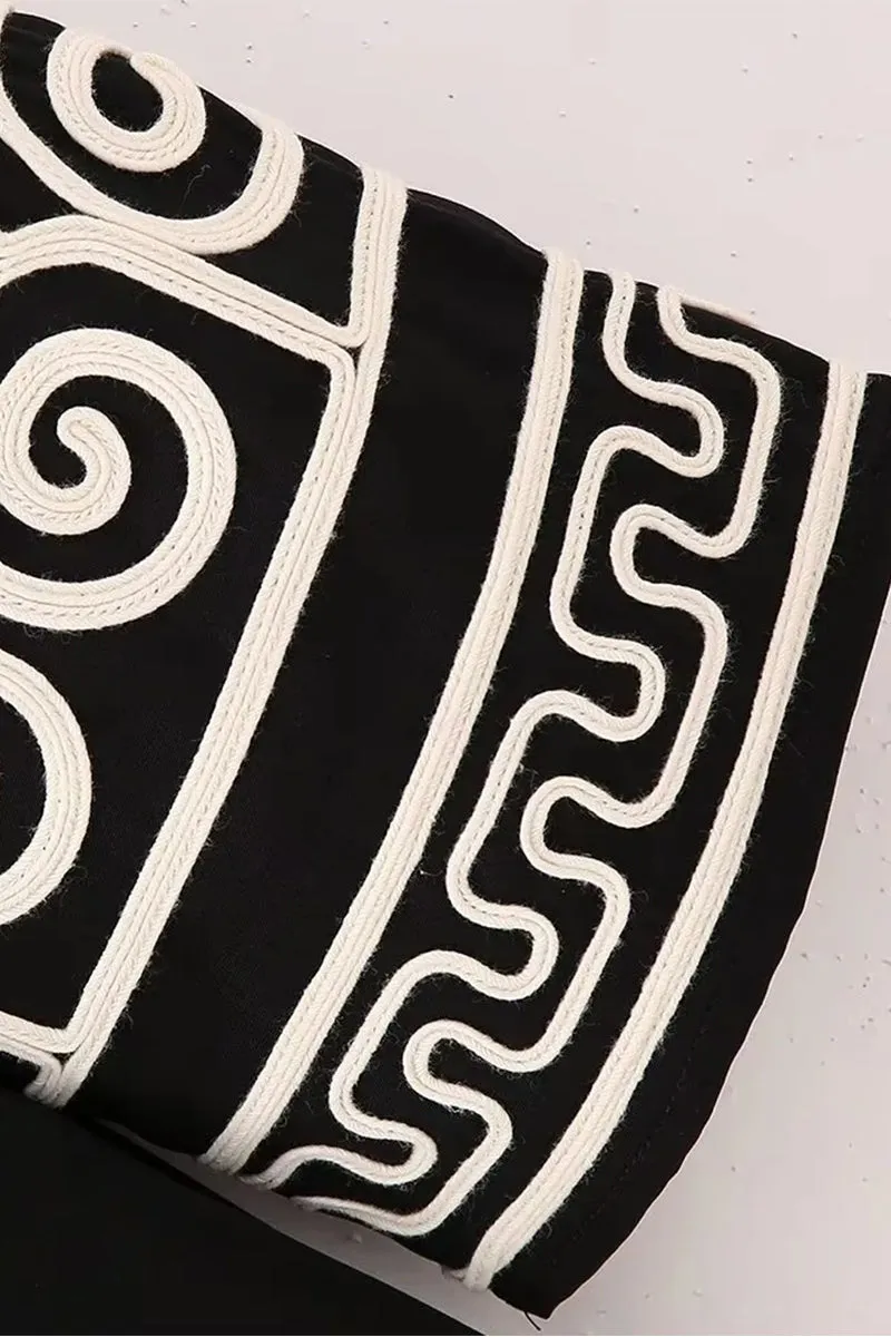 HBP1089 Ethnic Print Mini Dress