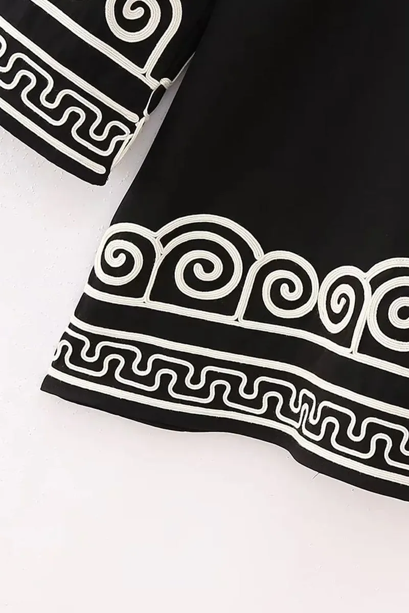 HBP1089 Ethnic Print Mini Dress