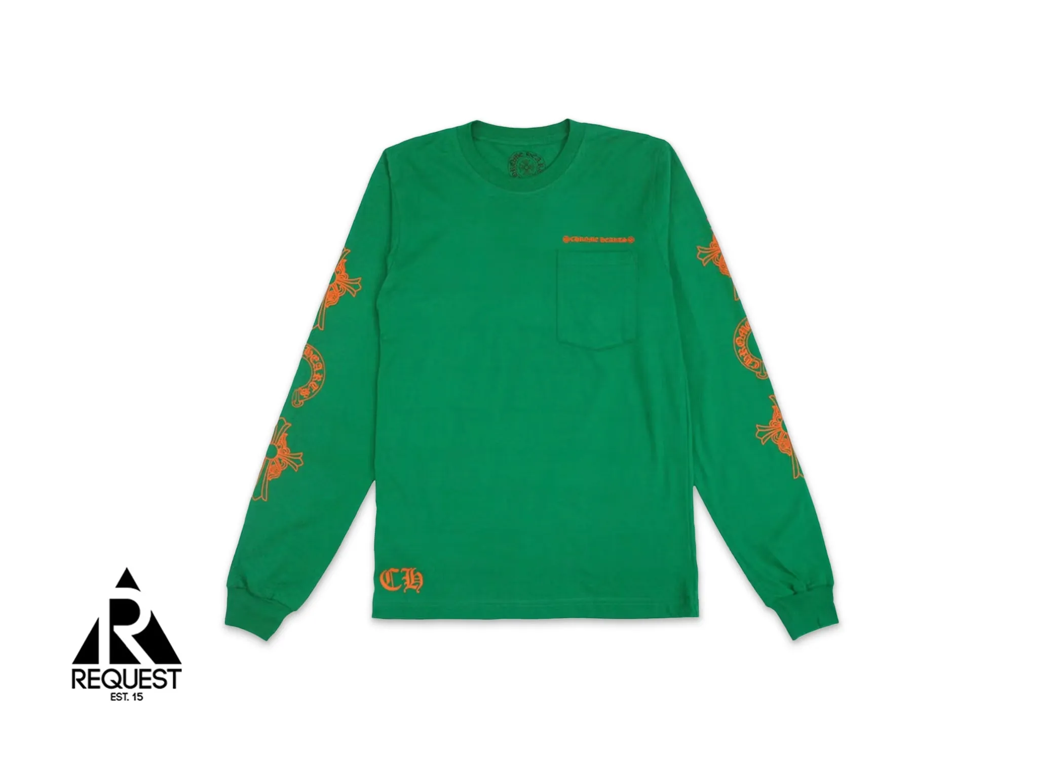 Horseshoe L/S Tee "Green/Orange"