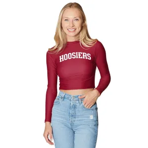 Indiana Hoosiers Crimson Mock Neck Top