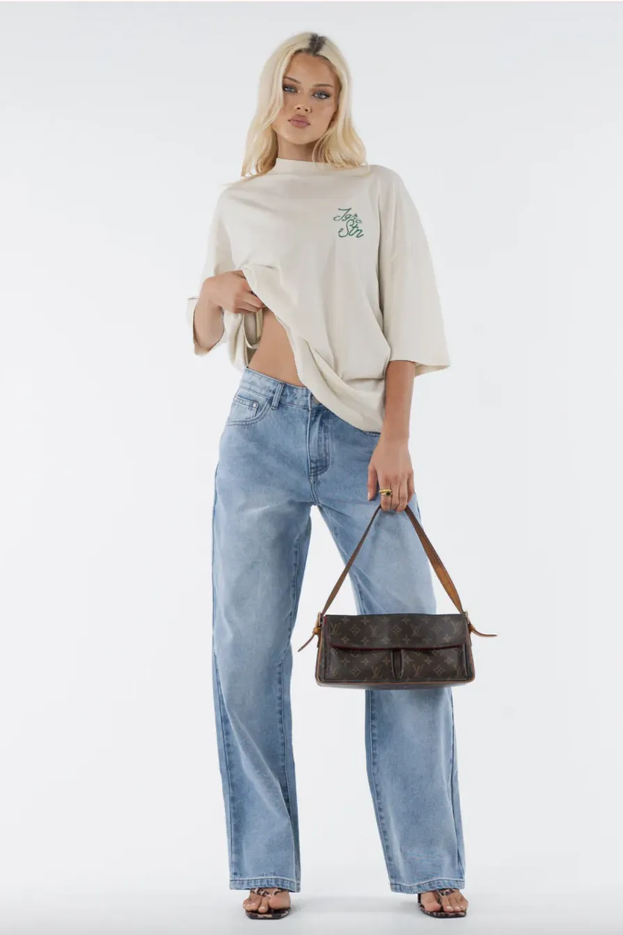 JAGGER & STONE TIGER TEE - ECRU