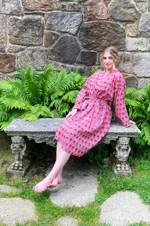 Jakarta Midi Robe | Coral Red