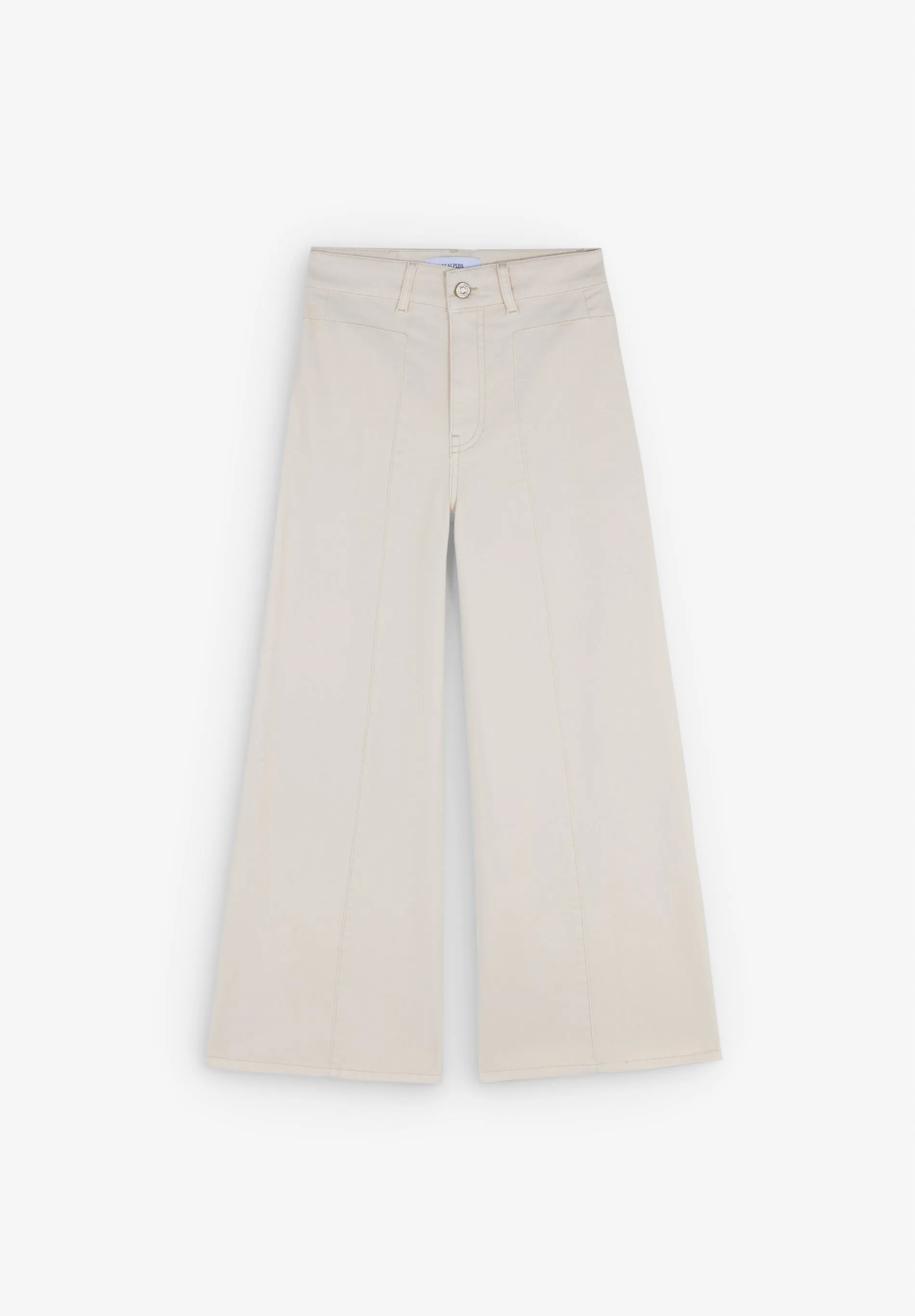 JEANS CULOTTES COM COSTURAS
