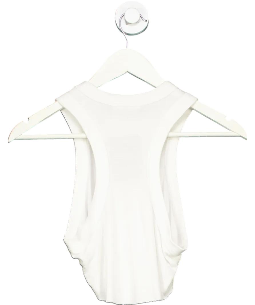 Joah Brown White Second Skin Tank Top UK XS/S