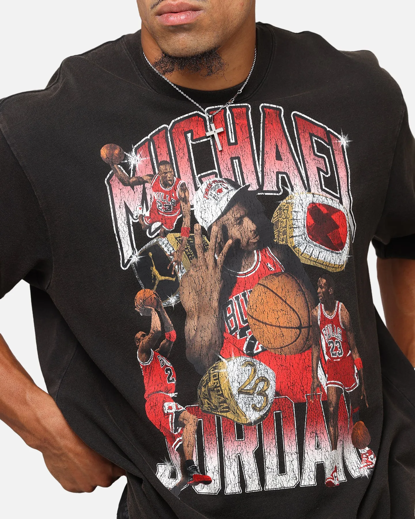 Jordan Jumpman Flight Essentials Graphic Oversized T-Shirt Black/Varisty Red