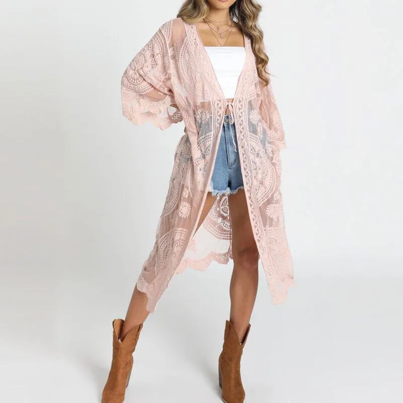 Kimono en Dentelle - Carine