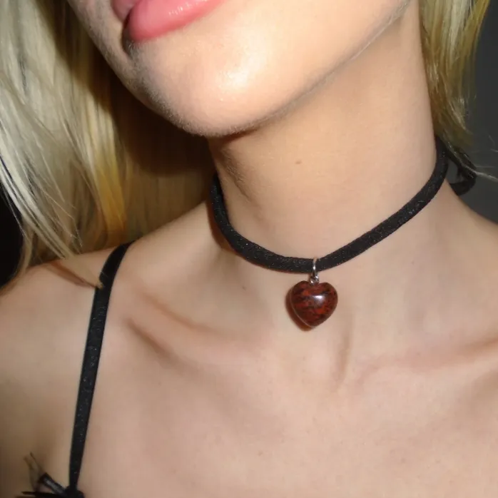 Kimono Wrap Necklace (Black)