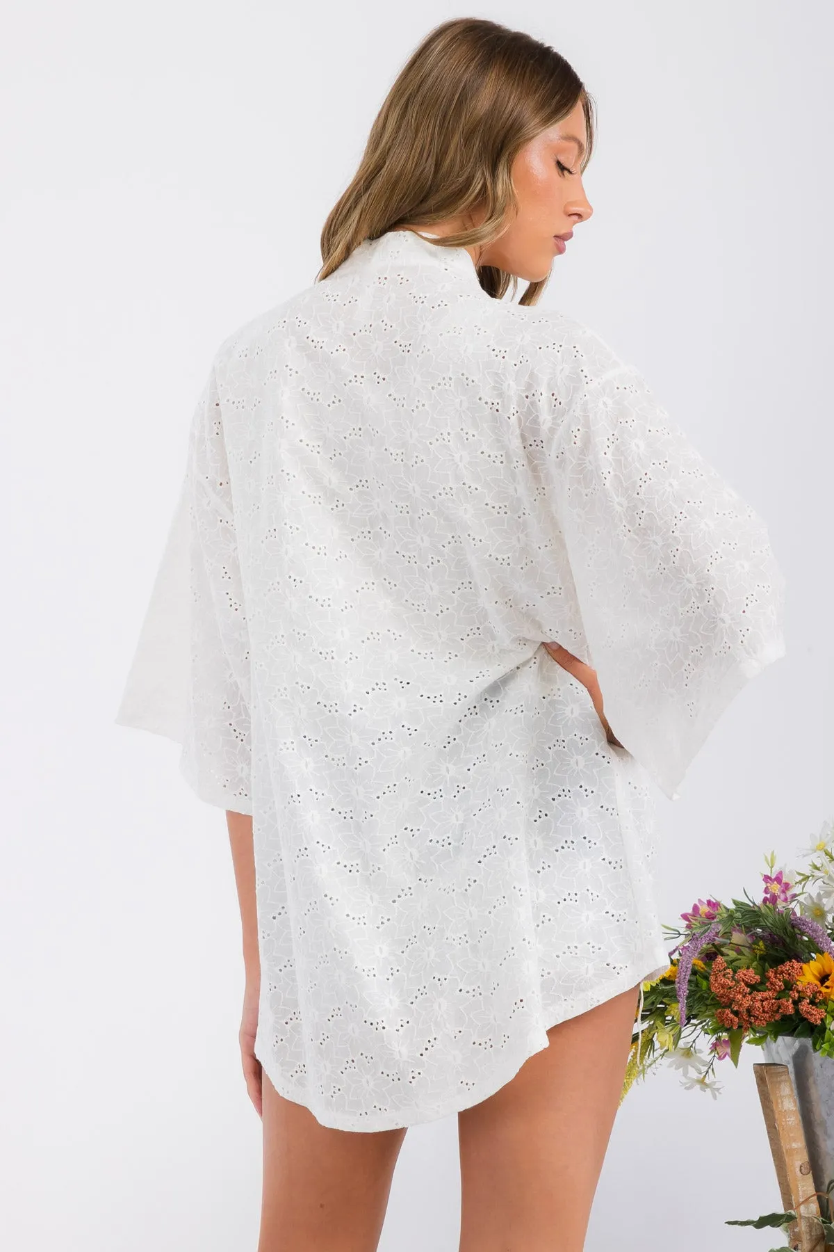 LACE KIMONO CASUAL CARDIGAN