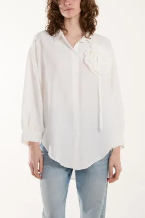 Large Ruffle Flower Shirt