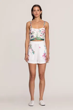 Layla ivory bustier and shorts