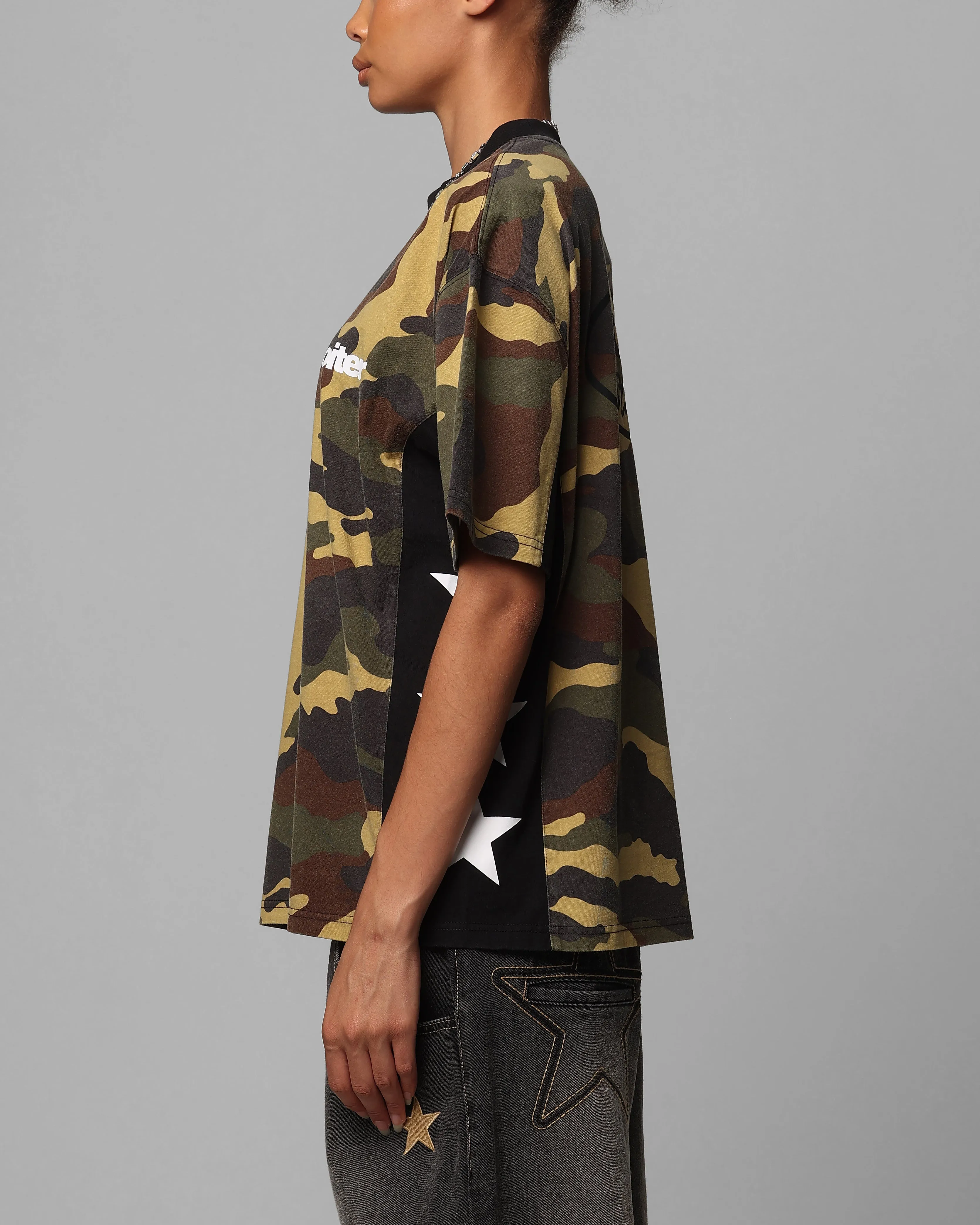 Loiter Star Child T-Shirt Woodland Camo