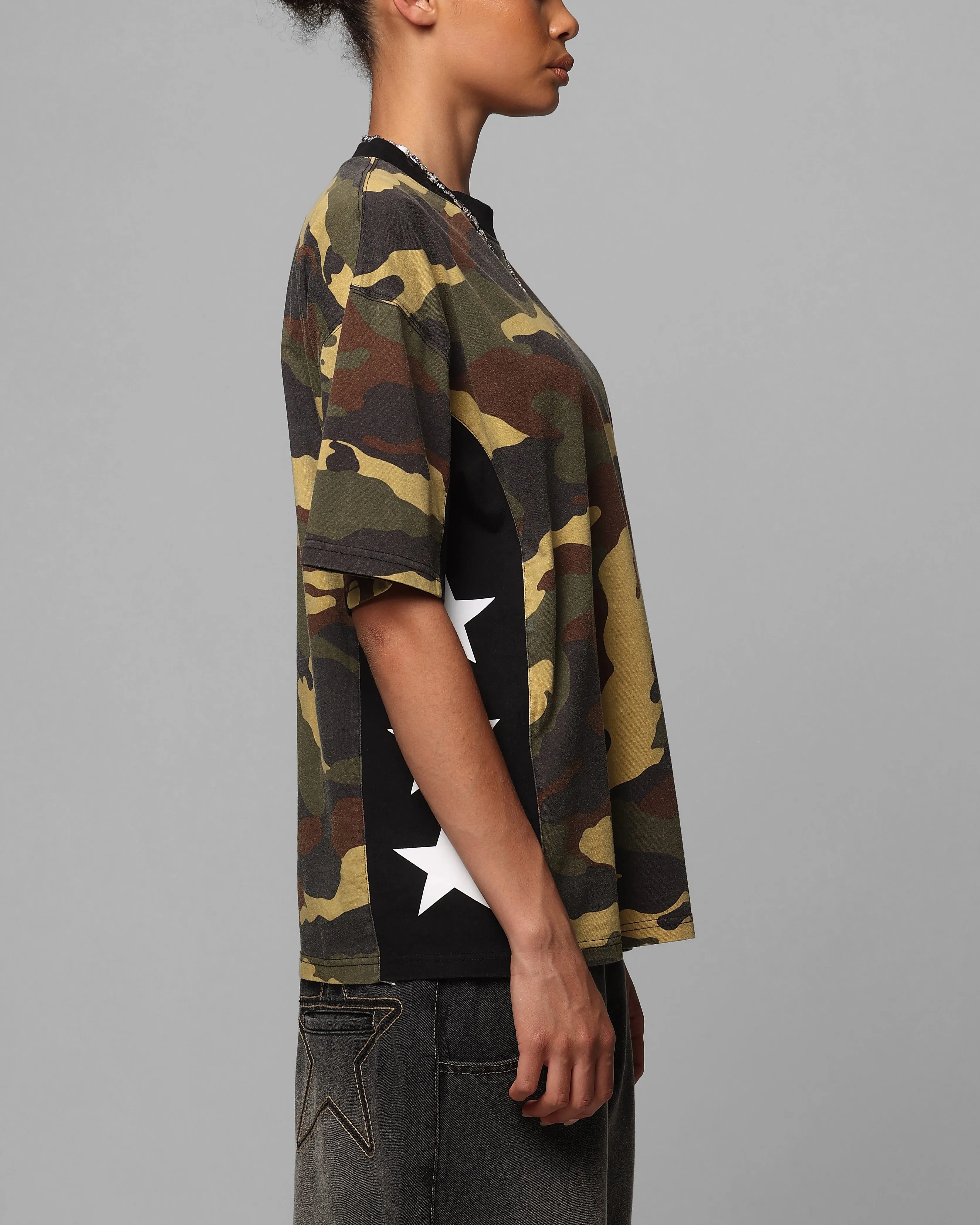 Loiter Star Child T-Shirt Woodland Camo