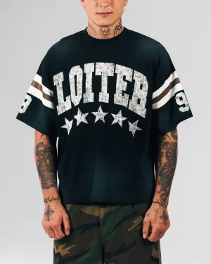 Loiter Star Jersey T-Shirt Black