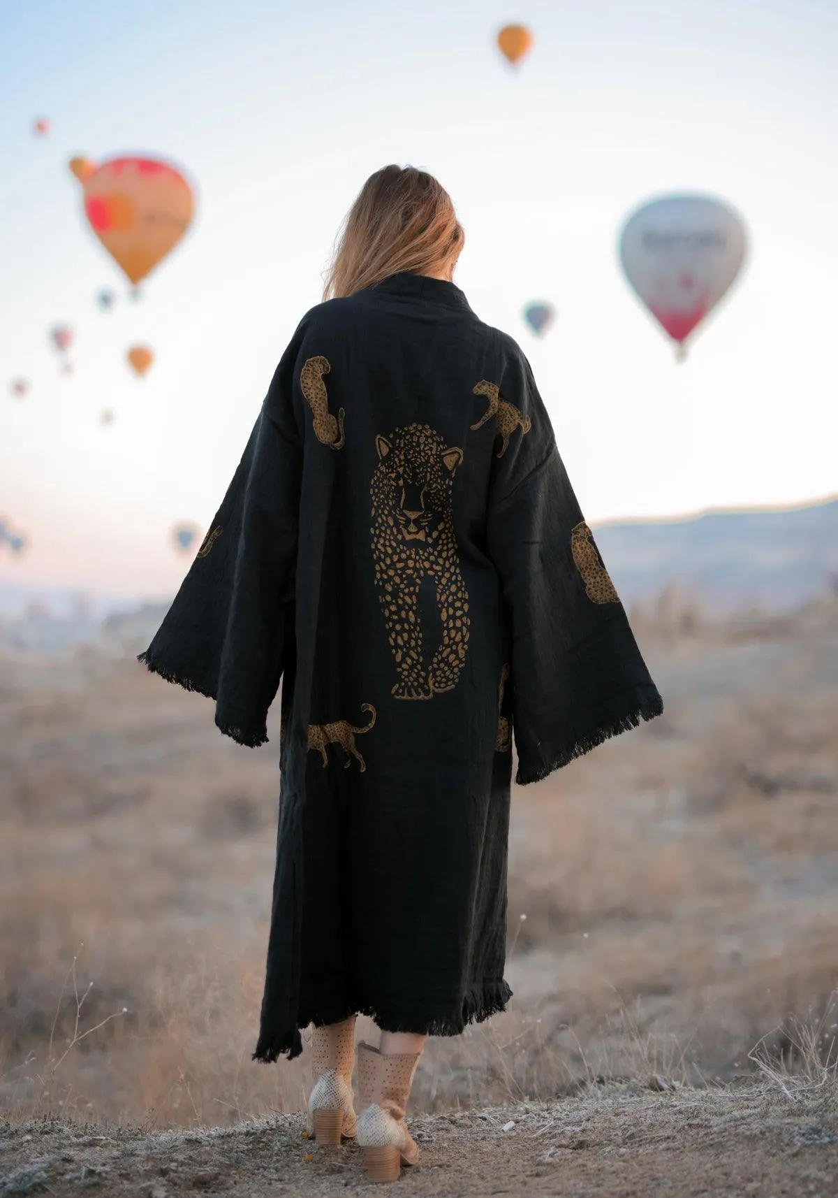 Long Leopard Robe