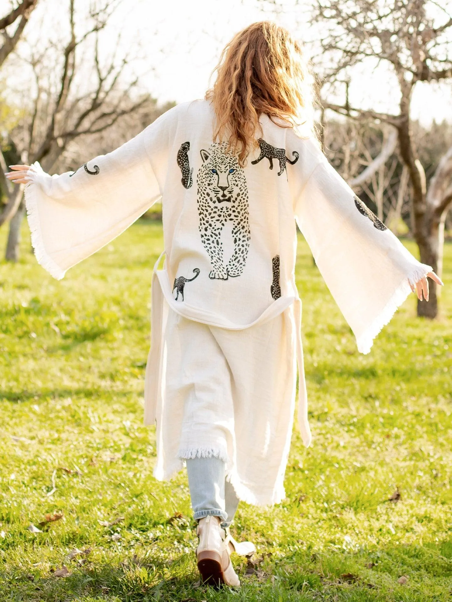 Long Leopard Robe