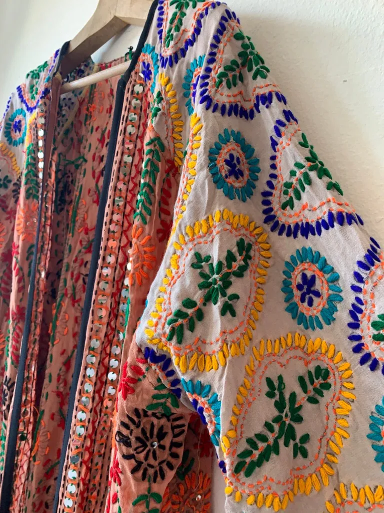 Long Pulkari Kimono