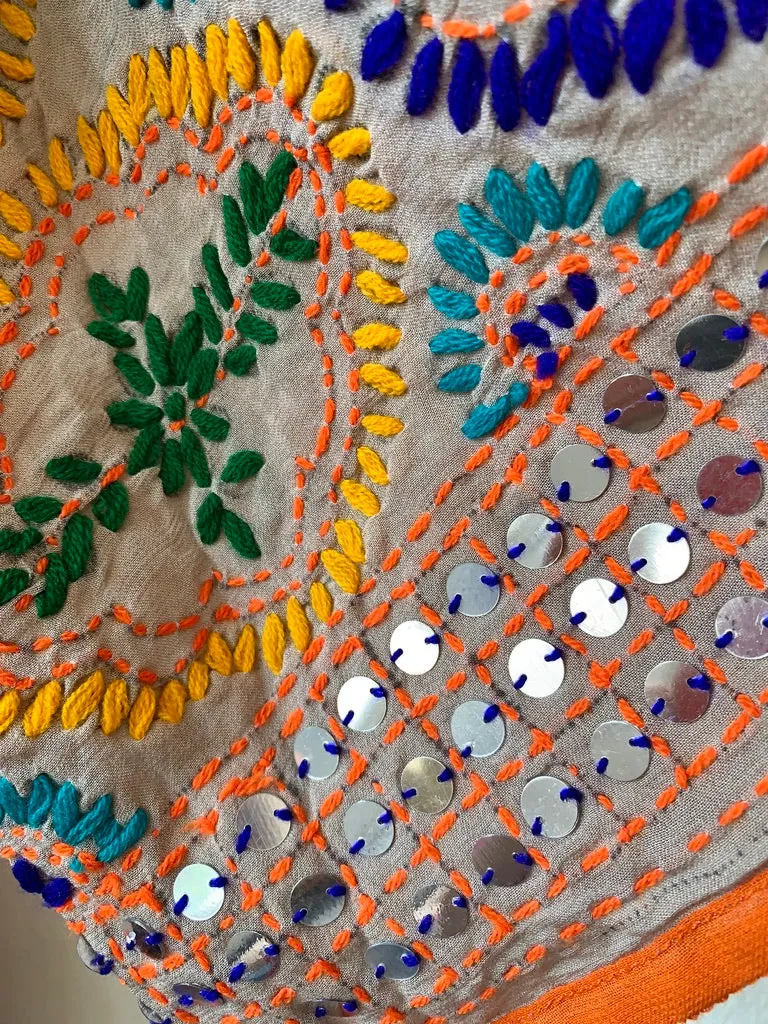 Long Pulkari Kimono