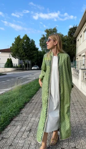 Long silk kimono