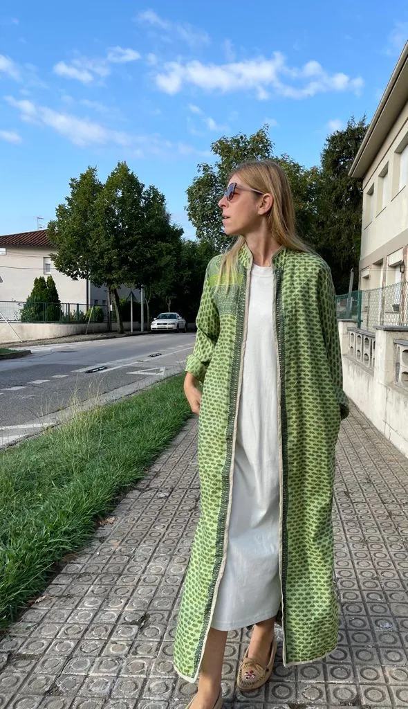Long silk kimono