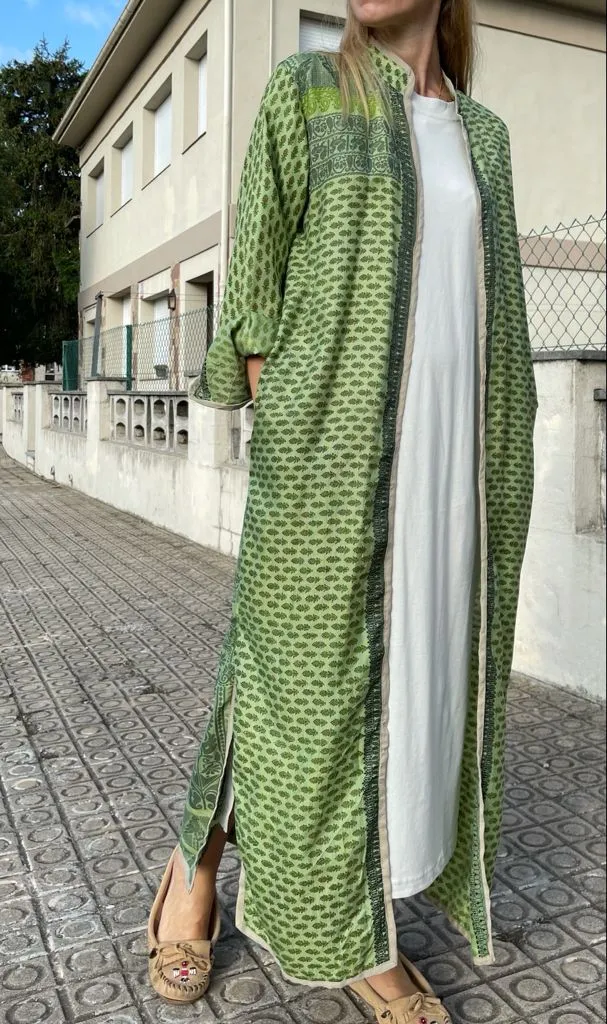 Long silk kimono