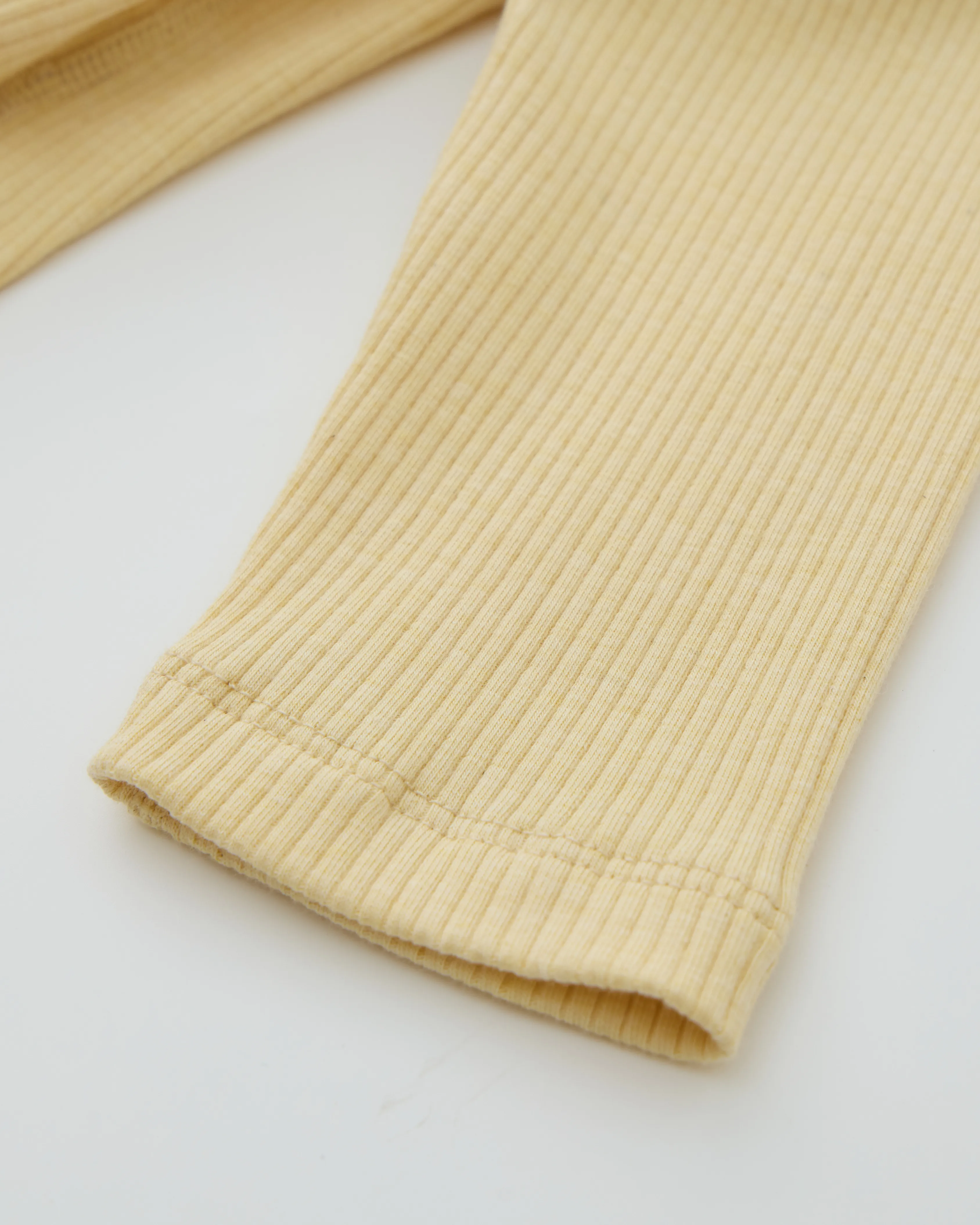 Long-sleeve Kimono Bodysuit - Yellow