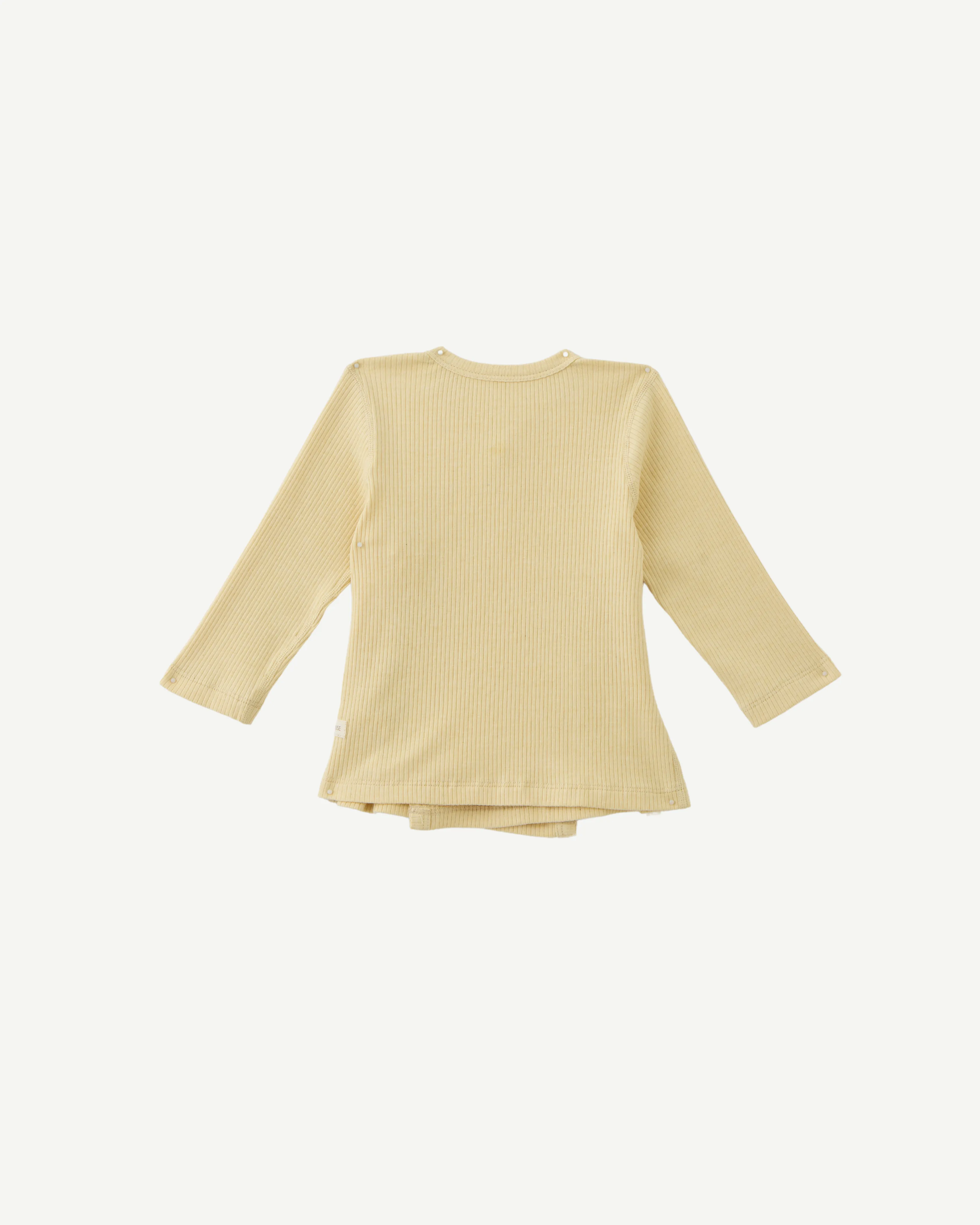 Long-sleeve Kimono Shirt - Yellow