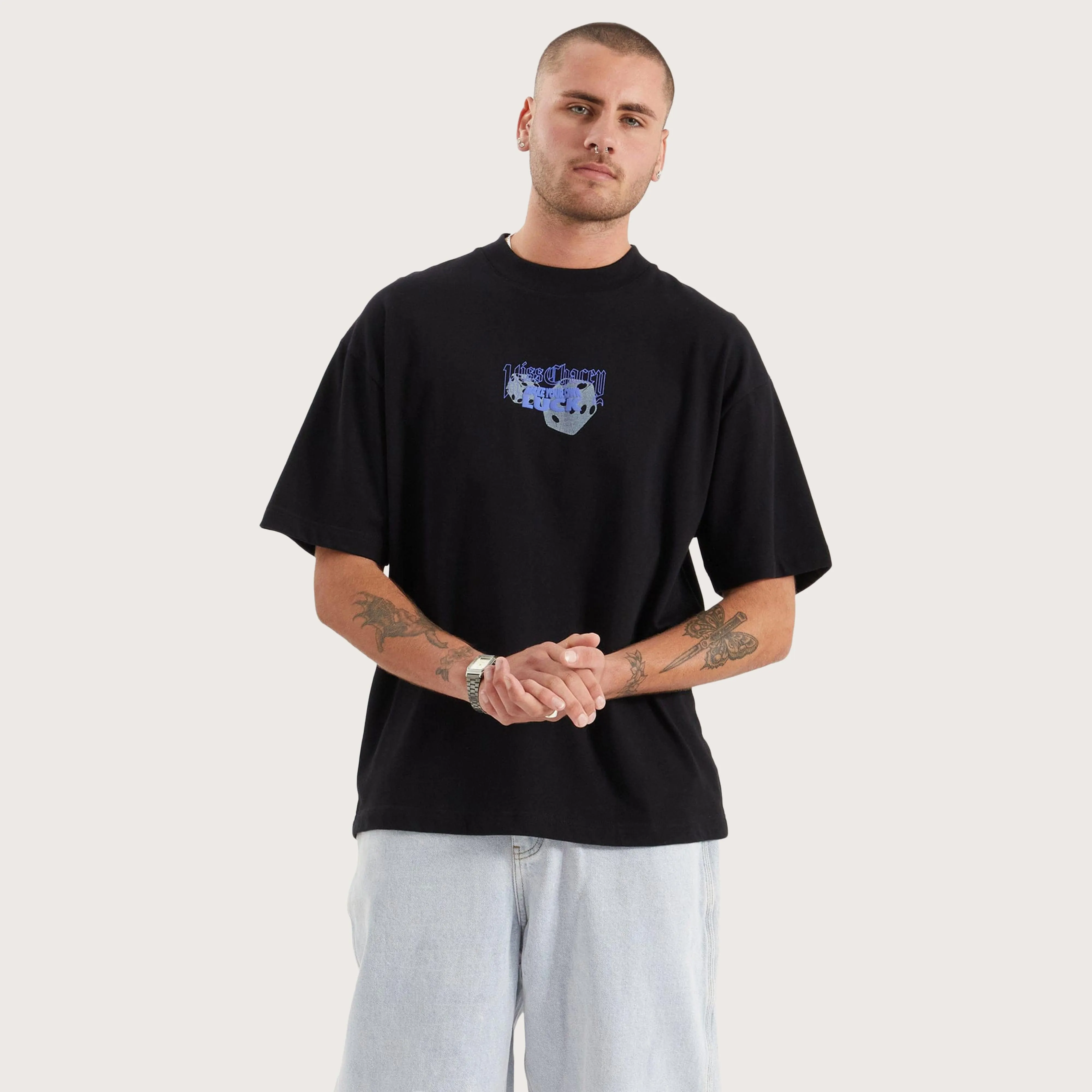 Luck Heavy Street Tee Jet Black