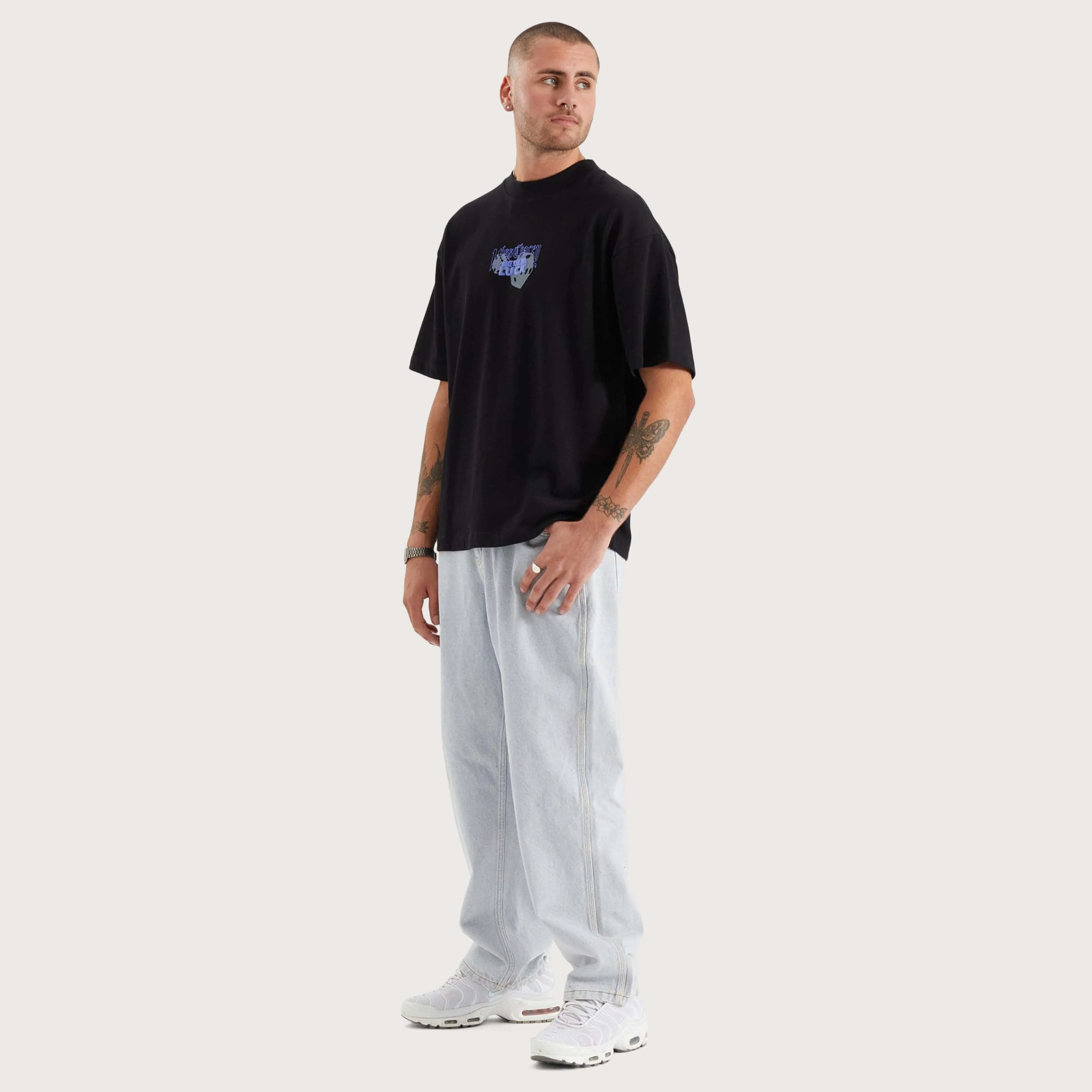 Luck Heavy Street Tee Jet Black