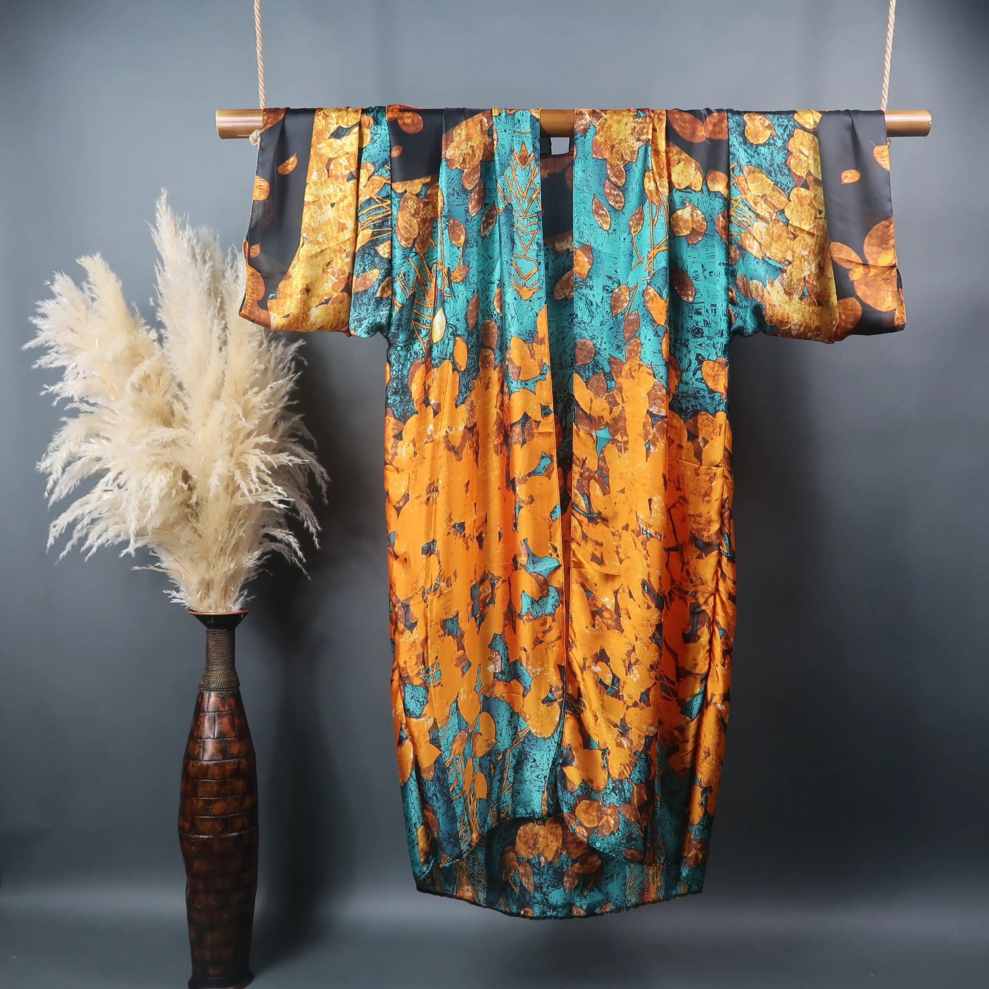 Lush | Kimono Duster (Open Front) | Floor Length Long Robe