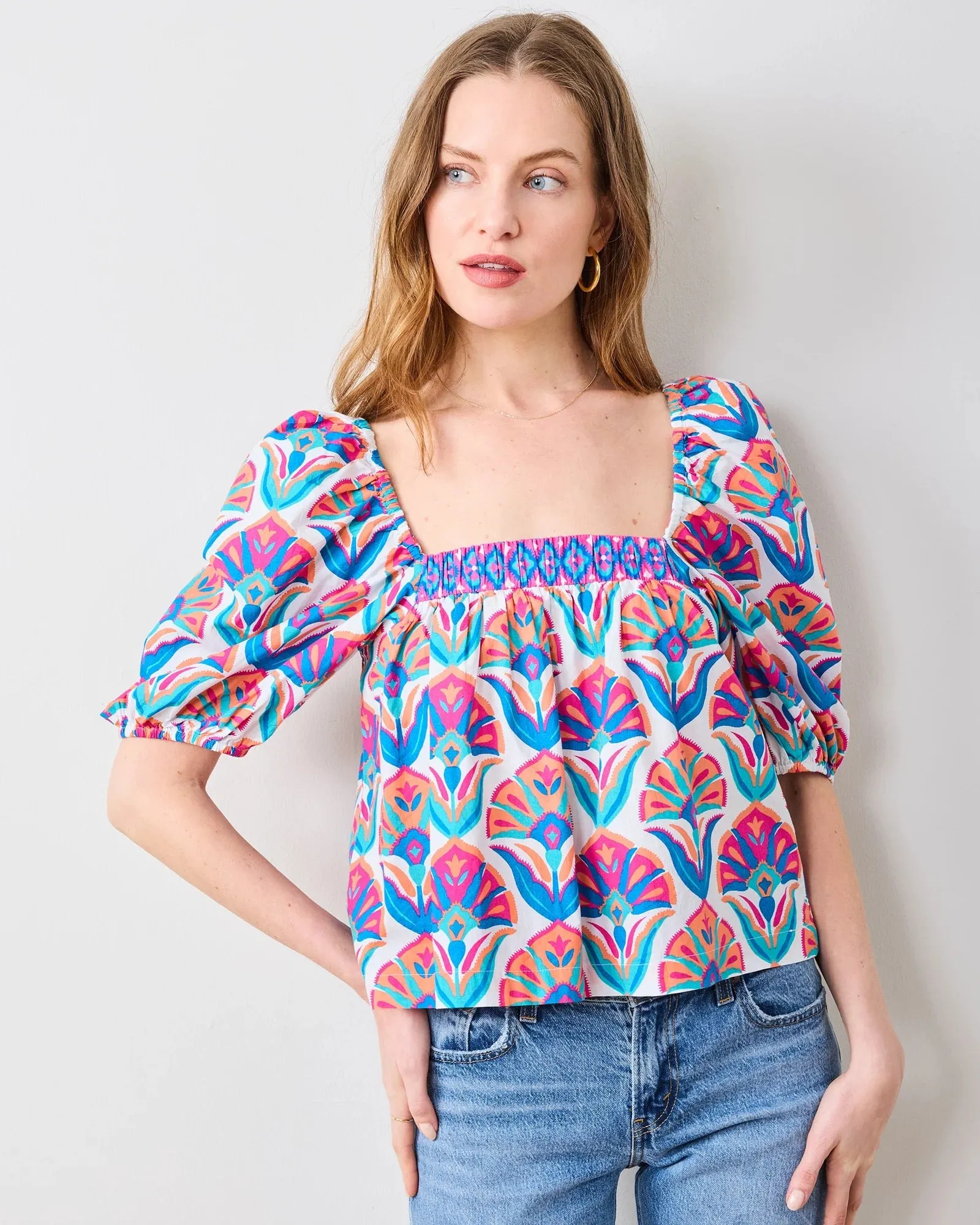 Margot Geo Floral Blouse