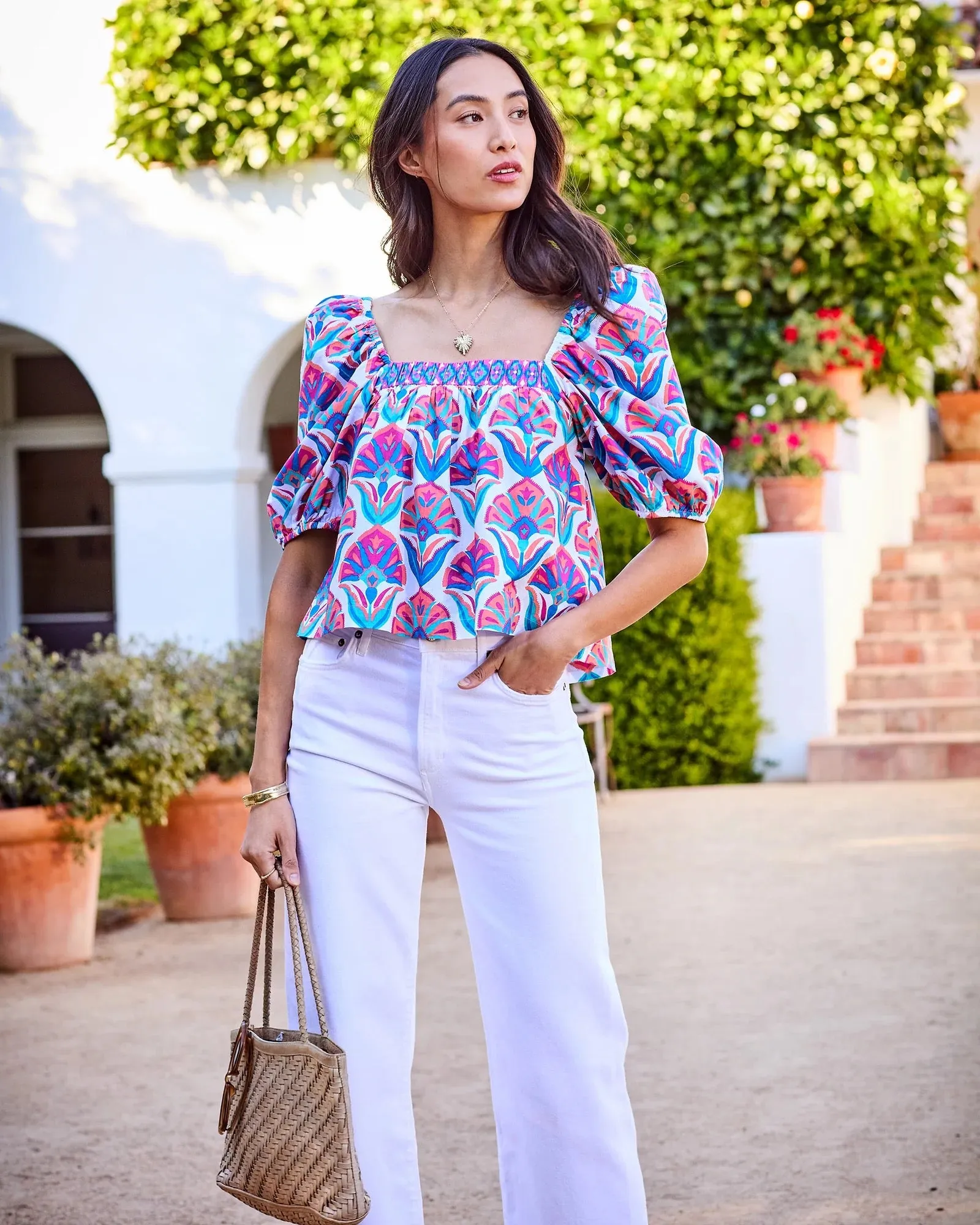Margot Geo Floral Blouse