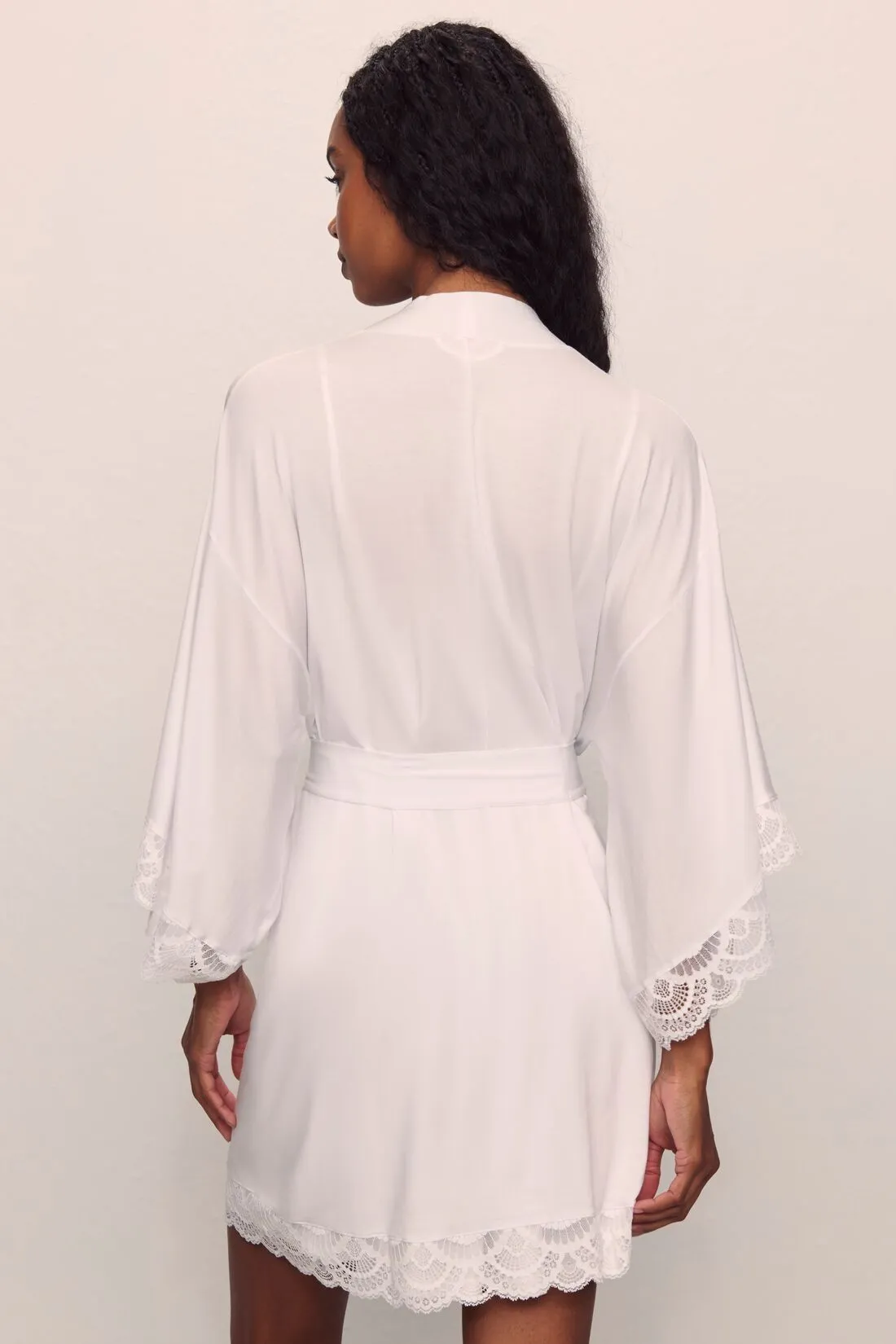 Mariana Kimono Robe with Lace
