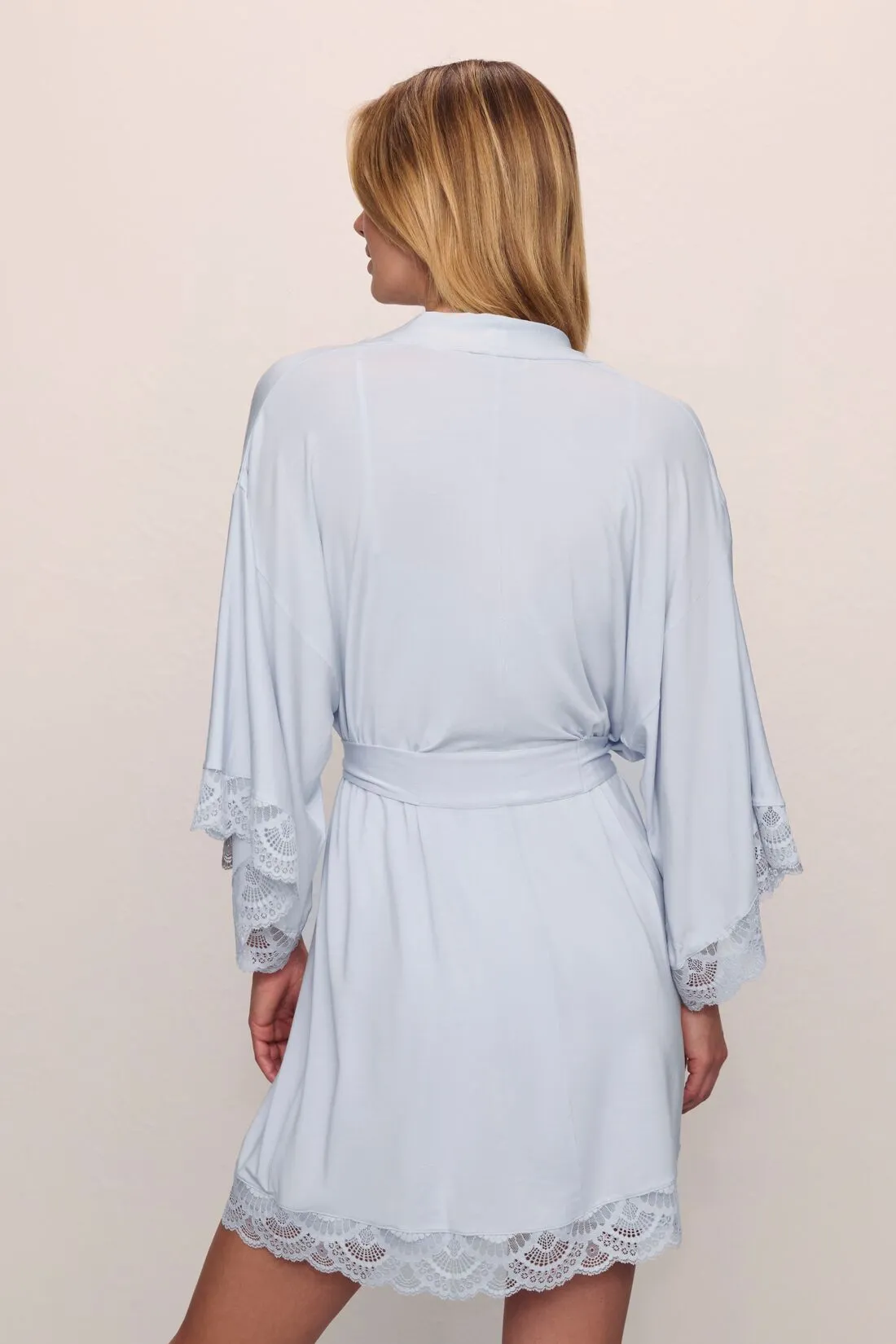 Mariana Kimono Robe with Lace