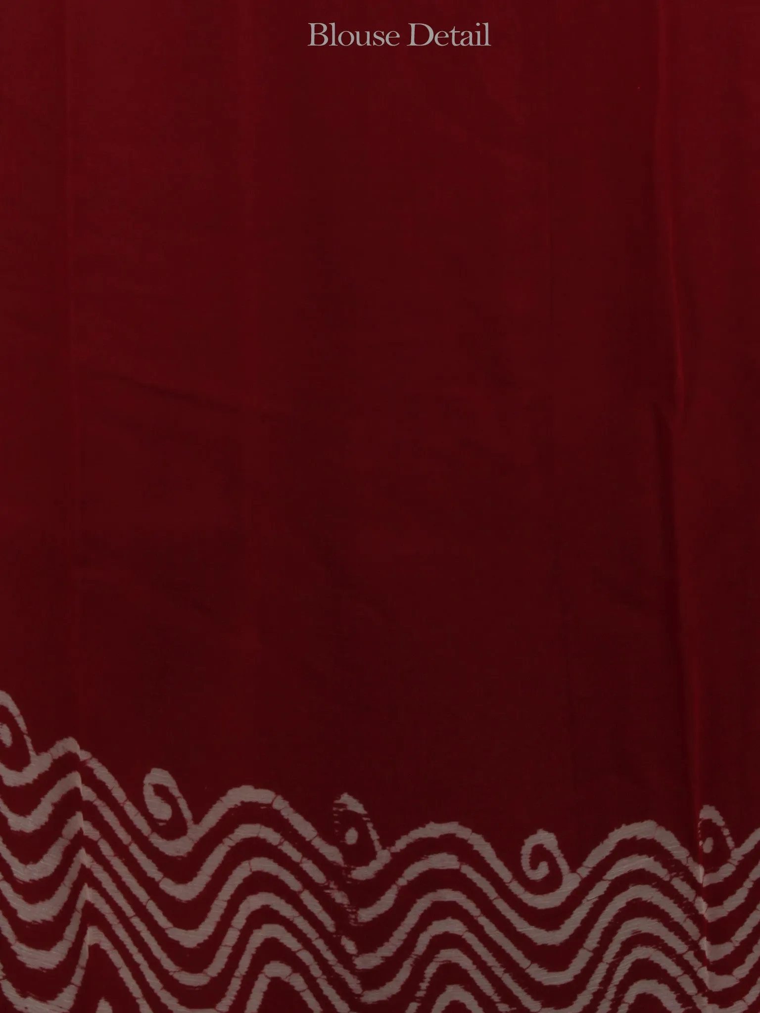 Maroon Ivory Hand Block Printed Chiffon Saree - S031702087
