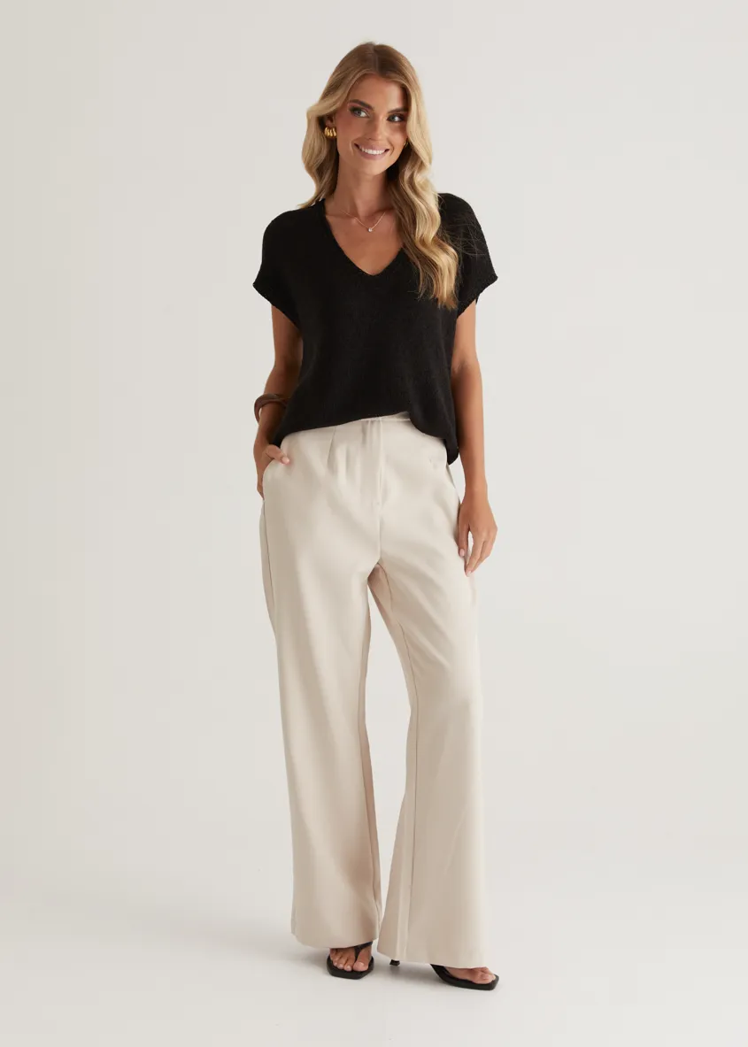 Melrose Knit Top - Black