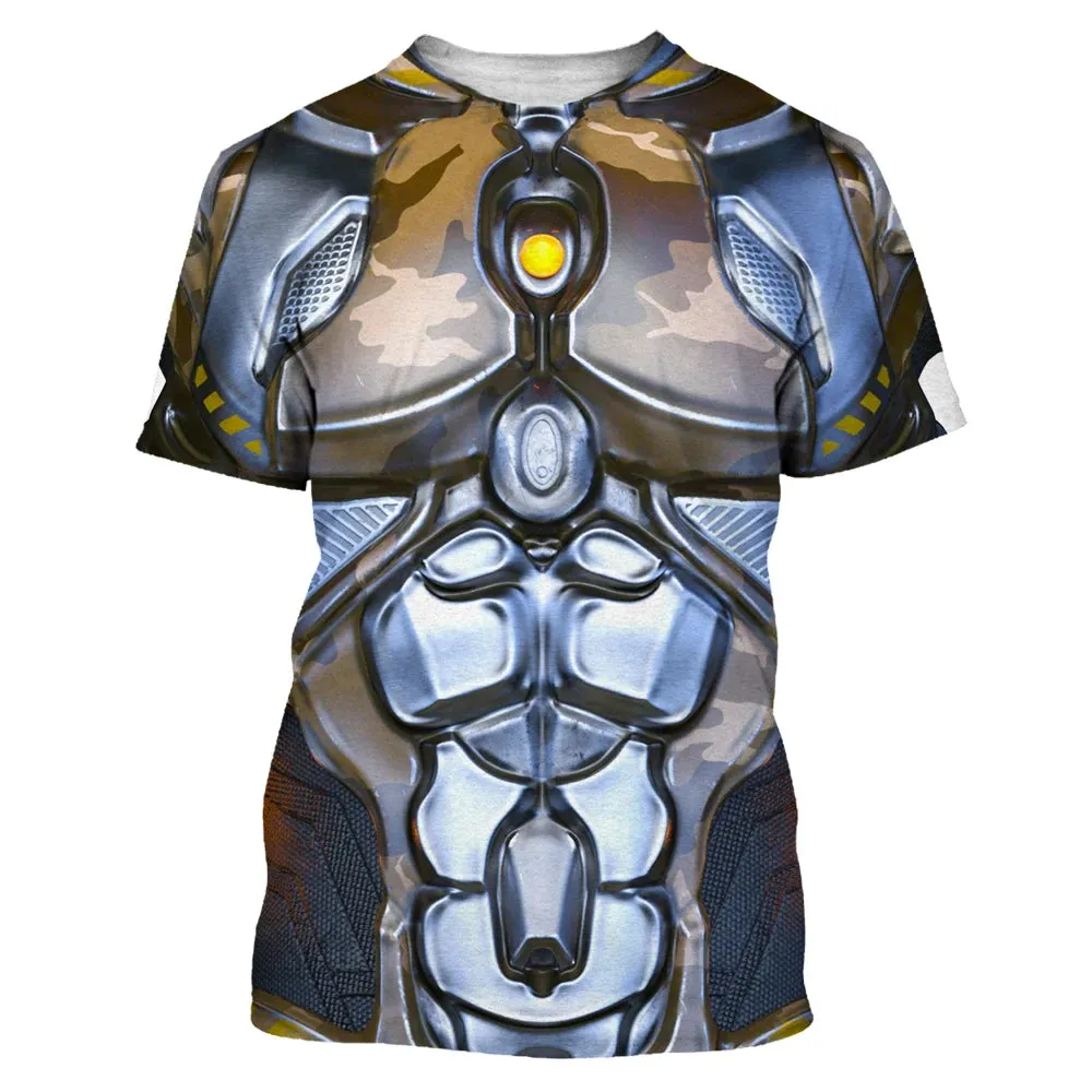 Men's 3D Hip Hop O-neck Oversized Tee