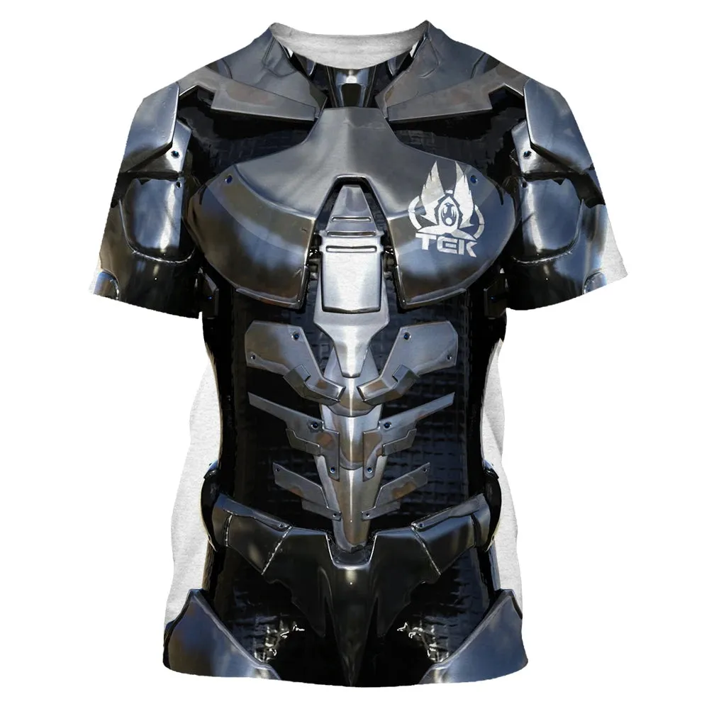 Men's 3D Hip Hop O-neck Oversized Tee