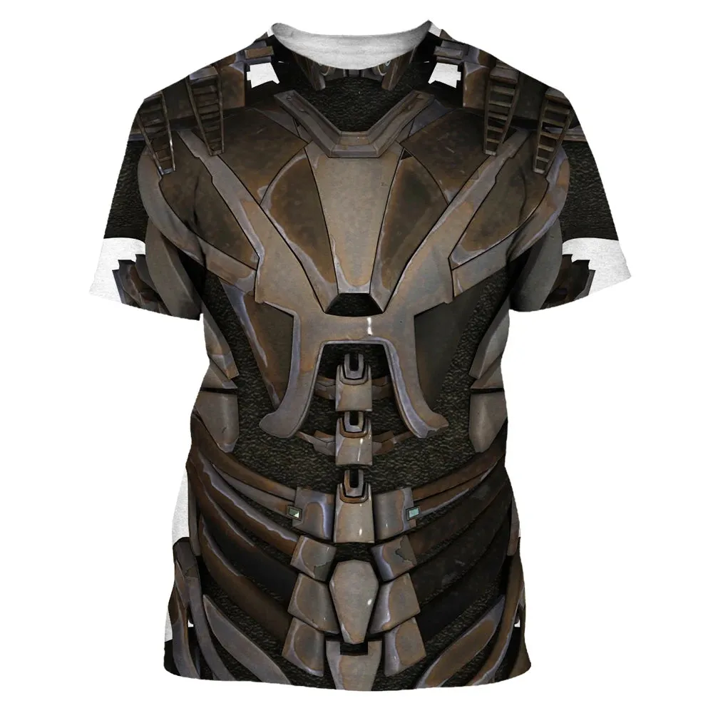 Men's 3D Hip Hop O-neck Oversized Tee