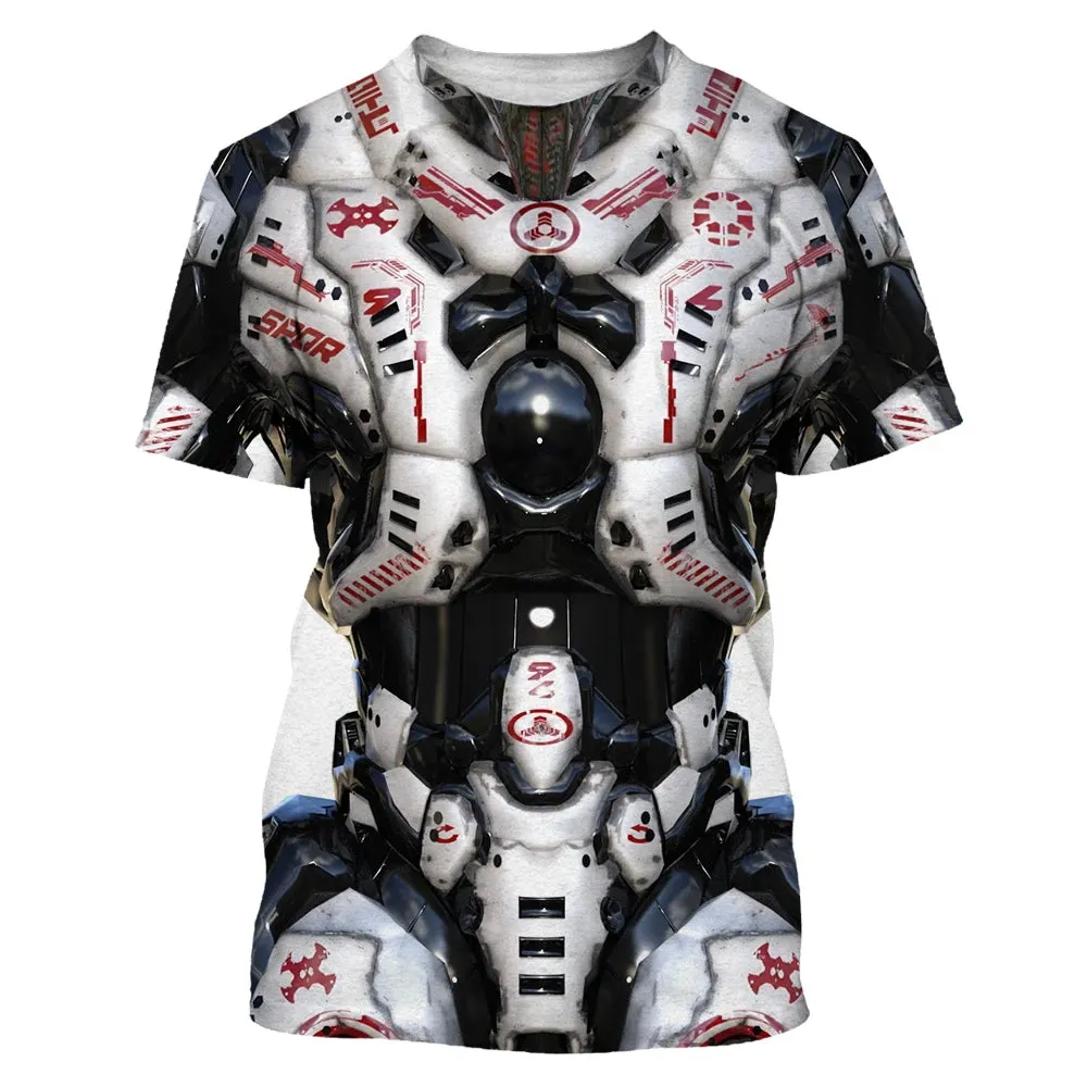 Men's 3D Hip Hop O-neck Oversized Tee
