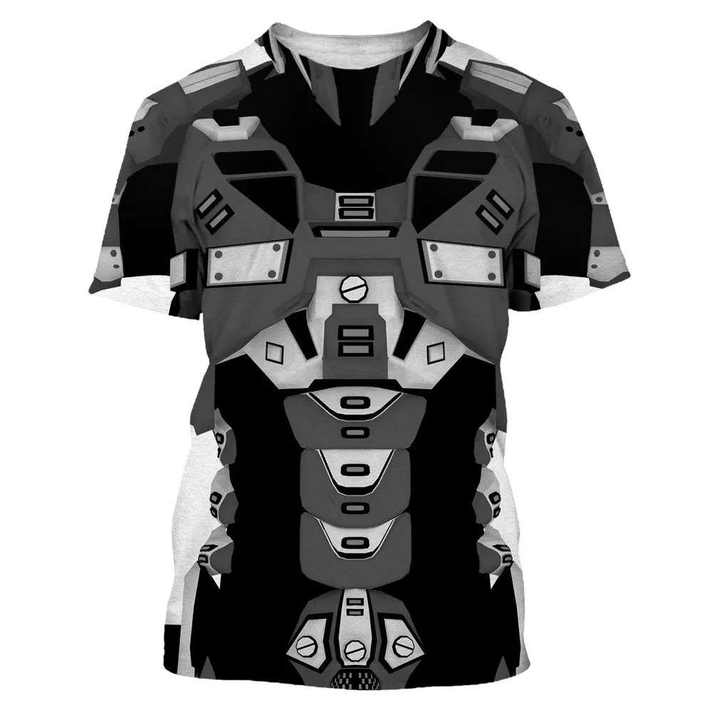 Men's 3D Hip Hop O-neck Oversized Tee
