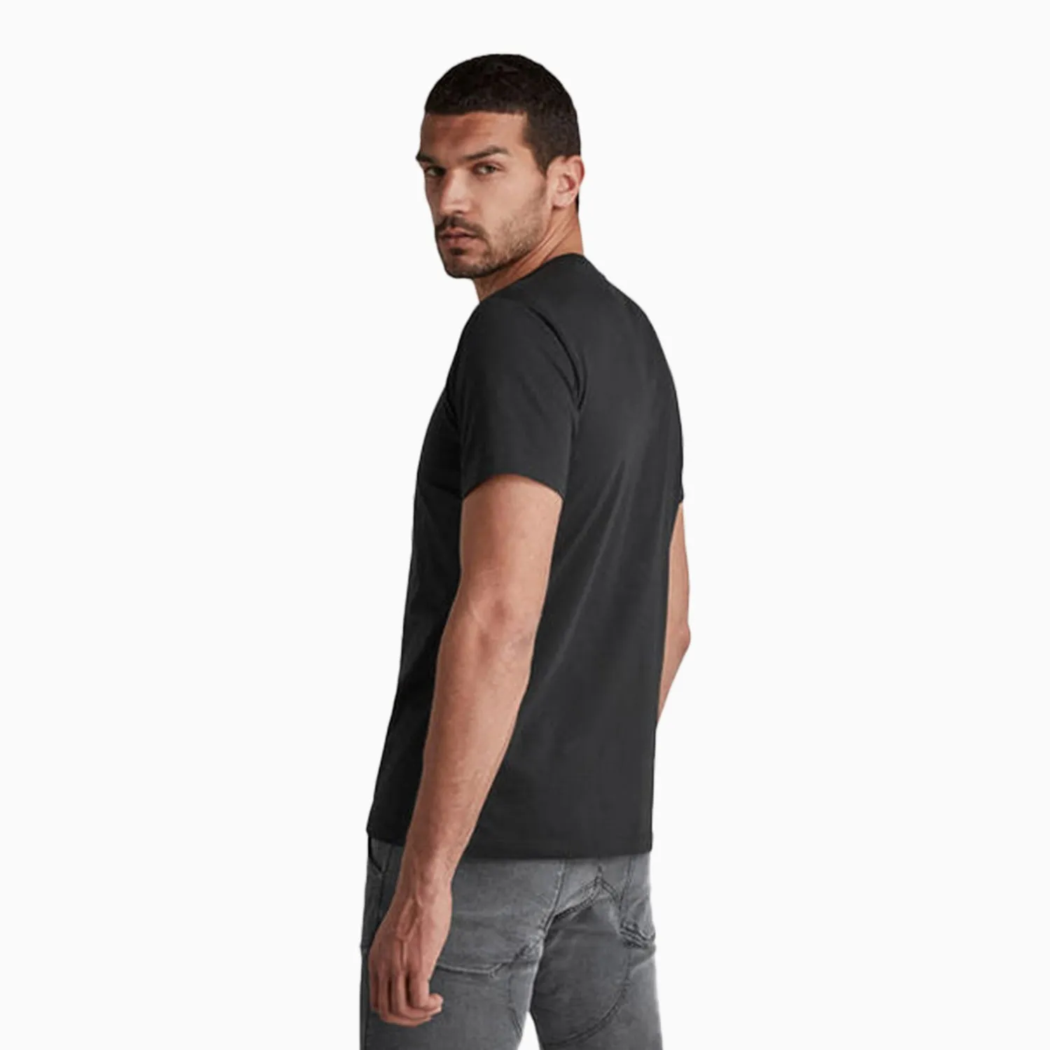 Men's Raw Double Layer T Shirt