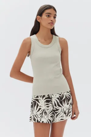 Miana Rib Tank Bisque