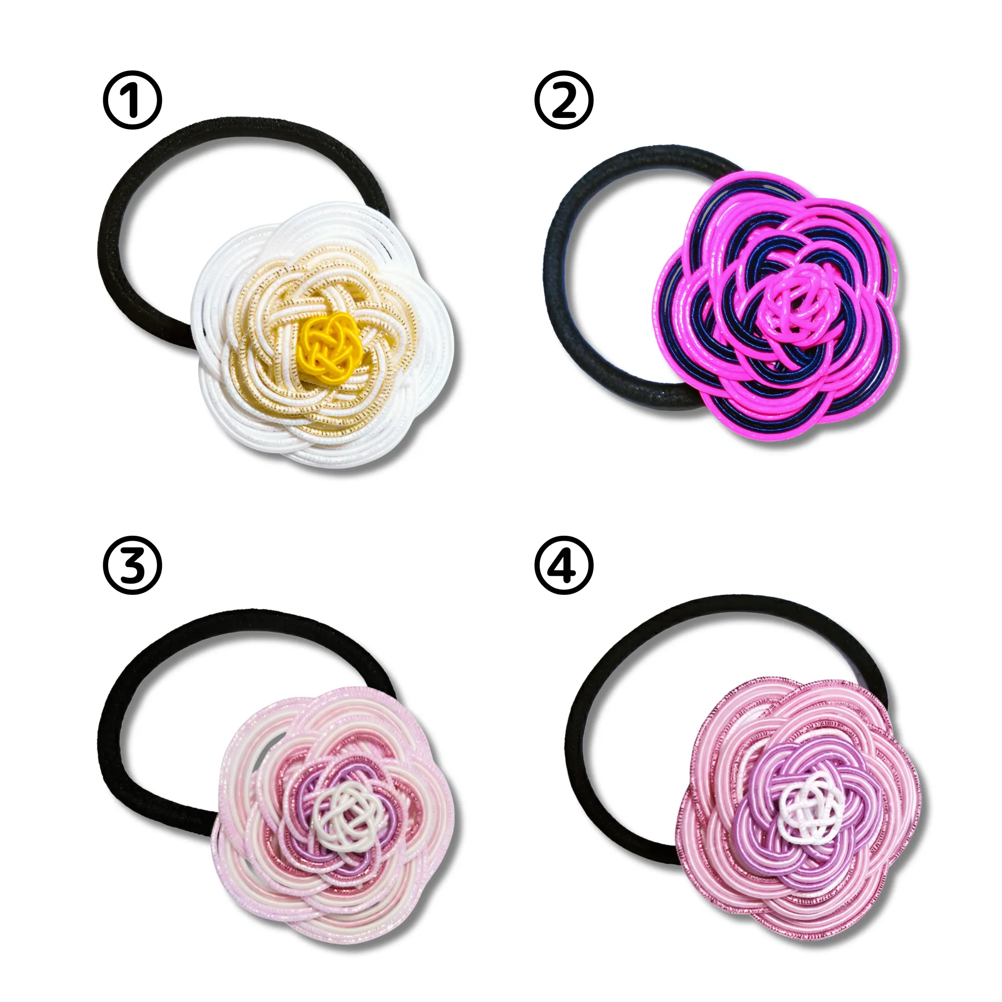 Mizuhiki Lucky Japanese knot-tying Hair Accessory Tie Traditional Japan Flower Ume Musubi Mizubiki